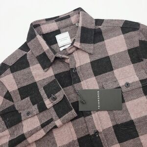 7 Diamonds Generation Soft Flannel Shirt Men‎ S Dusty Rose Plaid 4-Way Stretch
